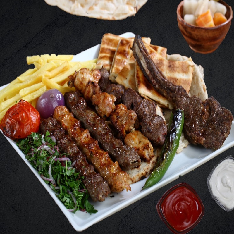 طبق مشاوي مشكل